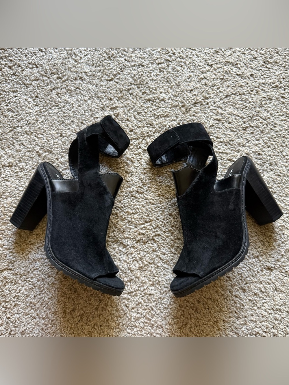 Kelsi Dagger Ankle Strap Heels Suede